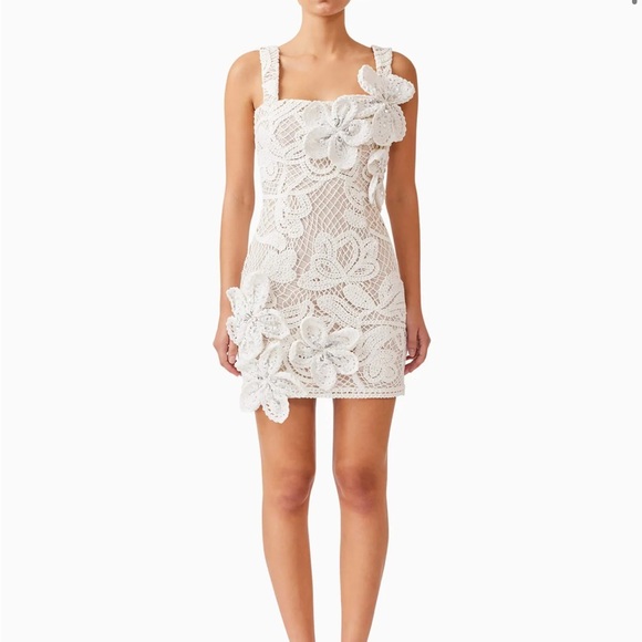 NWT Kyra Crochet Mini Dress - Picture 2 of 5